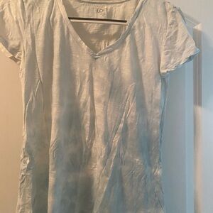 LOFT Women's Sky Blue Tie-dye Short Sleeve Tee